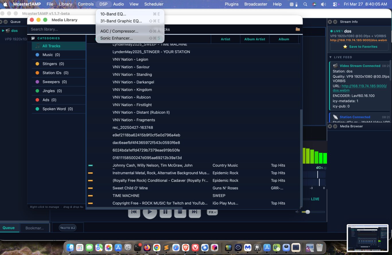 31-band graphic EQ